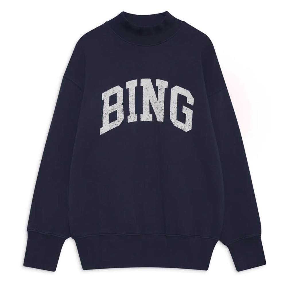 Anine Bing Navy Crewneck Sweater